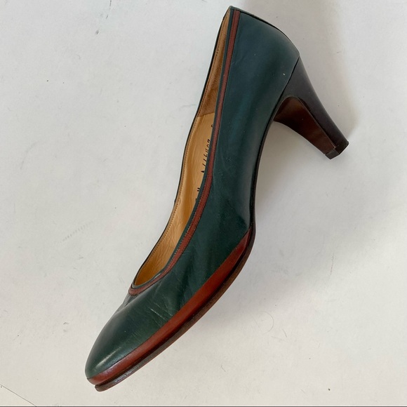 Classic: BALLY of Switzerland all Leather.Dark Green/Brown/Black Luxury Quality - Picture 6 of 8